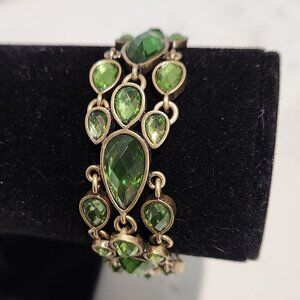 Lucky Brand Green Crystal Bracelet